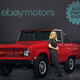 A photo of Sydney Sweeney with her Ford Bronco